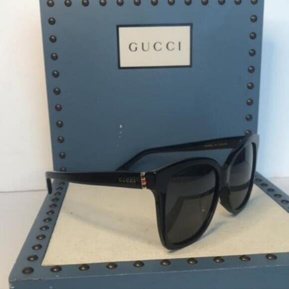 Authentic GUCCI New GG0459S 001 Rounded Square Sunglasses - Picture 7 of 11